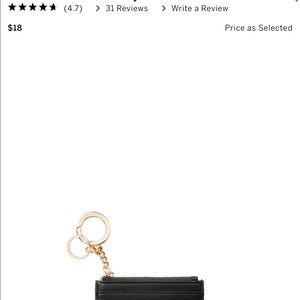 Victoria’s Secret card case keychain